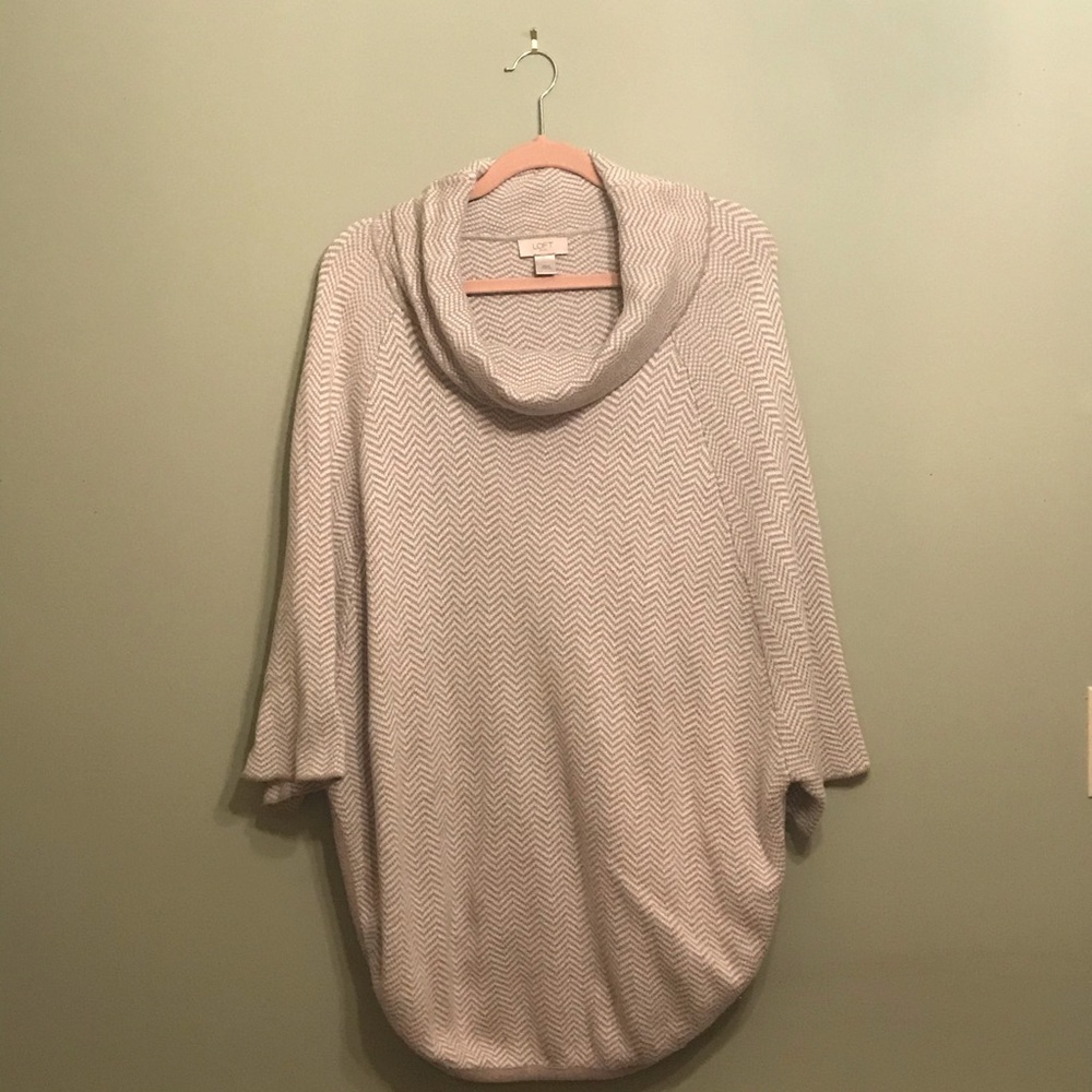 LOFT Cowl-Neck Poncho